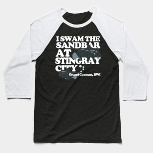 Grand Cayman Stingray City Sandbar Baseball T-Shirt